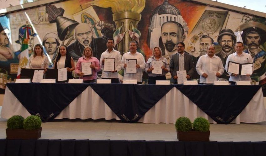 Firma de convenio de colaboración y participación del sistema anticorrupción